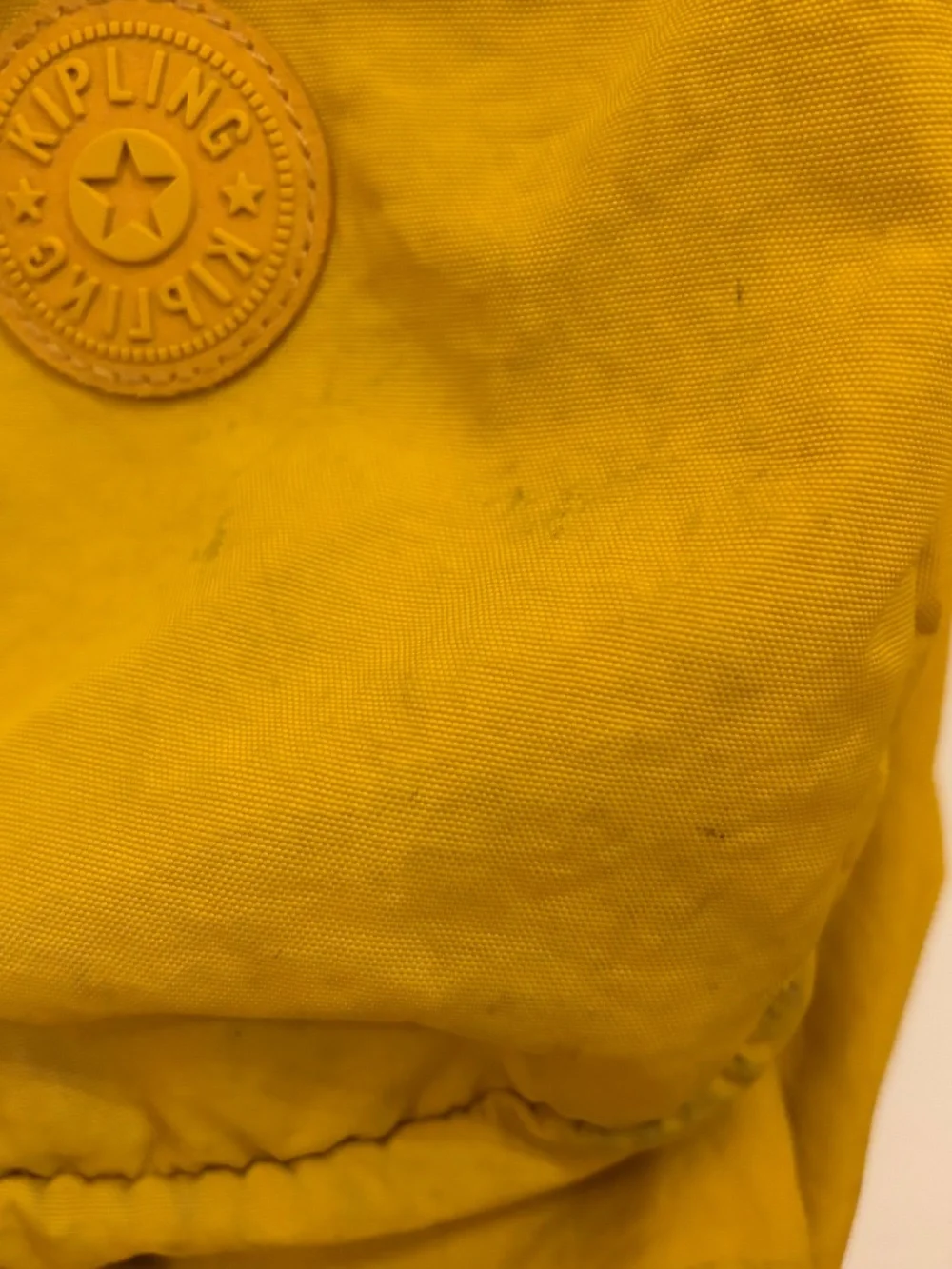 Kipling Medium Yellow Lightweight Packable Backpack GUC School Work Travel